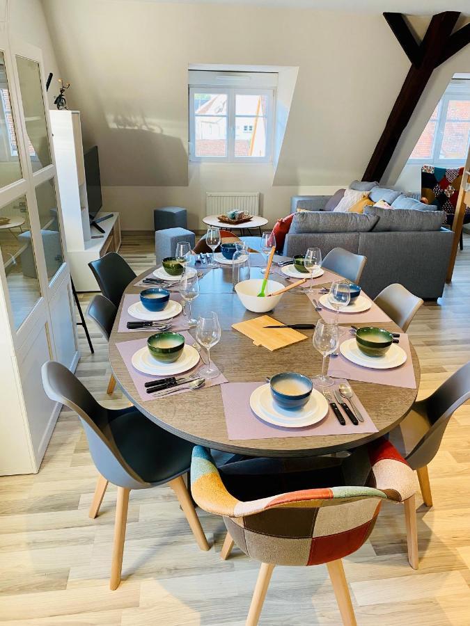 L'Envolee Alsacienne - Magnifique Appartement En Duplex Ostheim Dış mekan fotoğraf